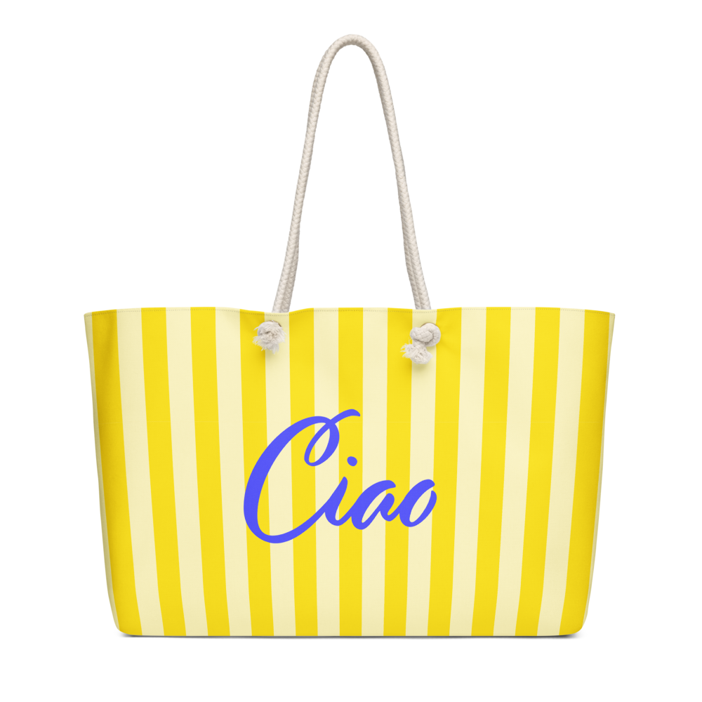 Ciao Striped Weekender Tote Bag - Image 4