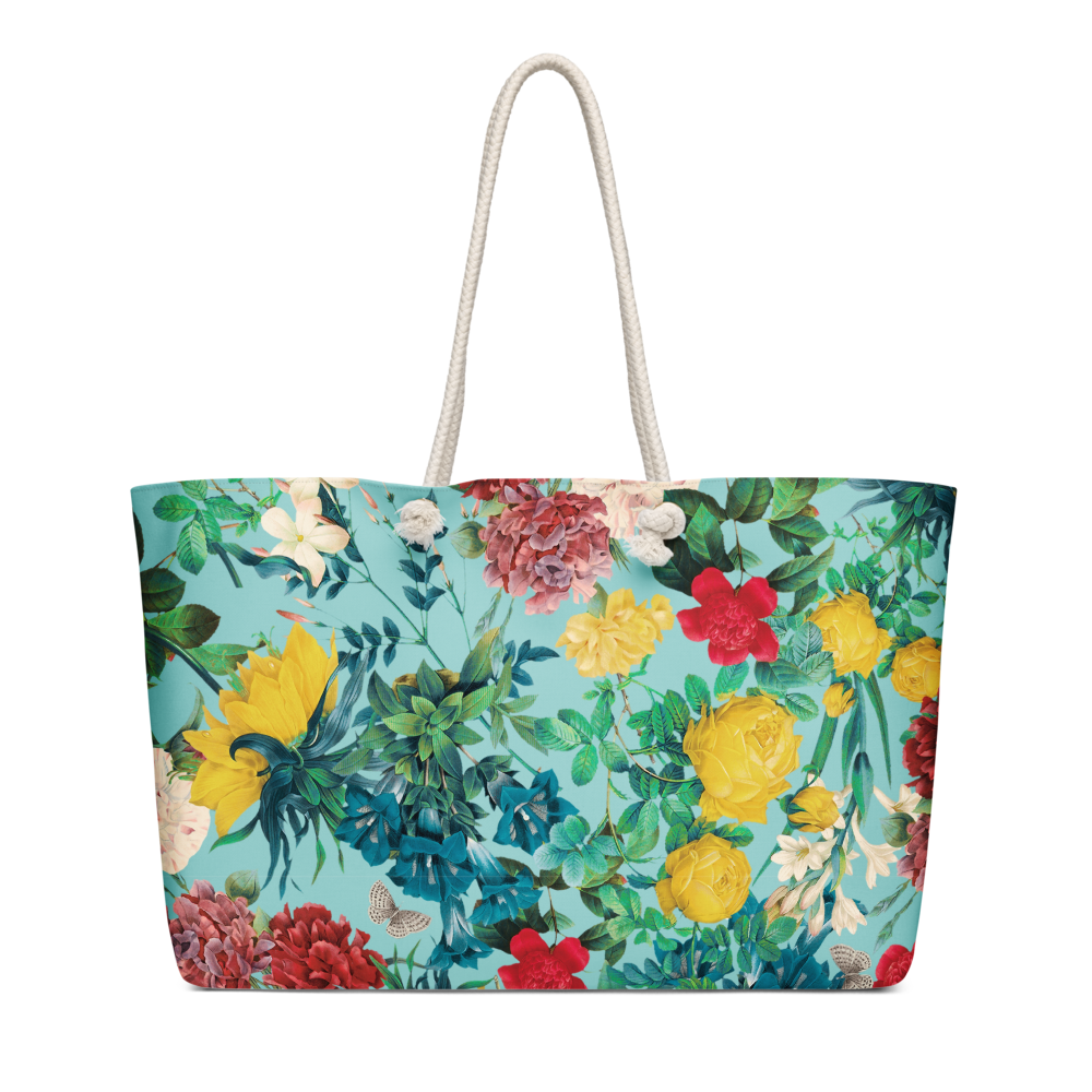 Vintage Floral Botanical Weekender Tote Bag - Image 4