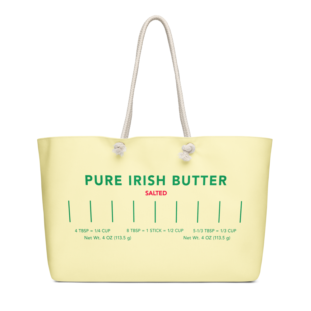 Pure Irish Butter Weekender Tote Bag - Image 1