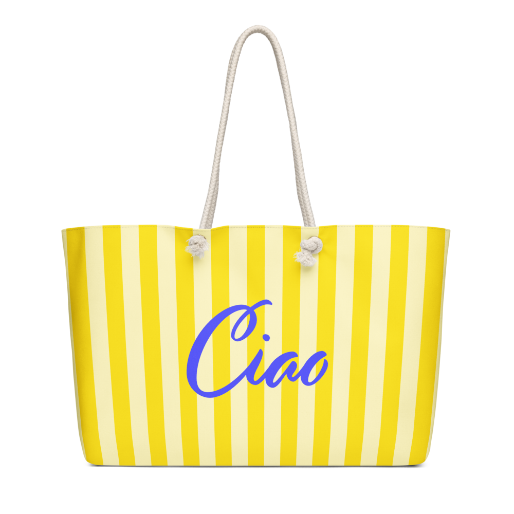 Ciao Striped Weekender Tote Bag - Image 1
