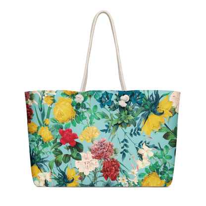 Vintage Floral Botanical Weekender Tote Bag - Image 1
