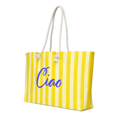 Ciao Striped Weekender Tote Bag - Image 2