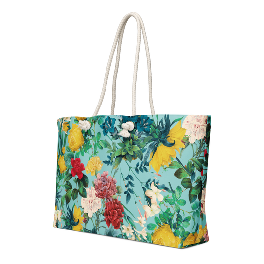 Vintage Floral Botanical Weekender Tote Bag - Image 2