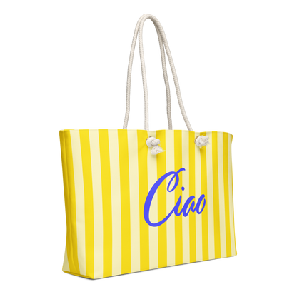Ciao Striped Weekender Tote Bag - Image 3