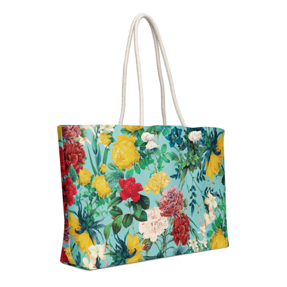 Vintage Floral Botanical Weekender Tote Bag - Image 3