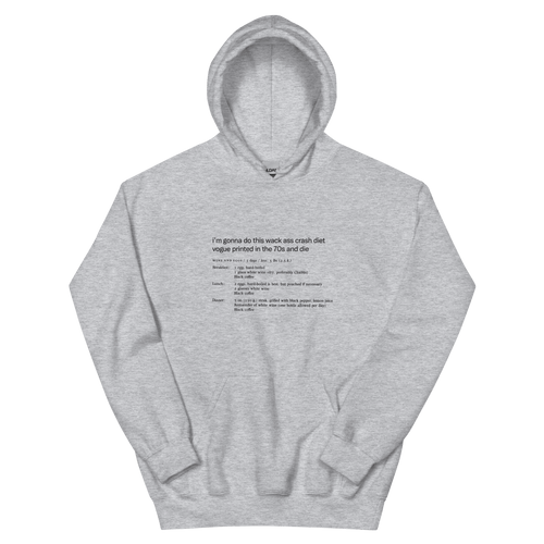 Whack Ass Vogue Crash Diet Shirt Hoodie