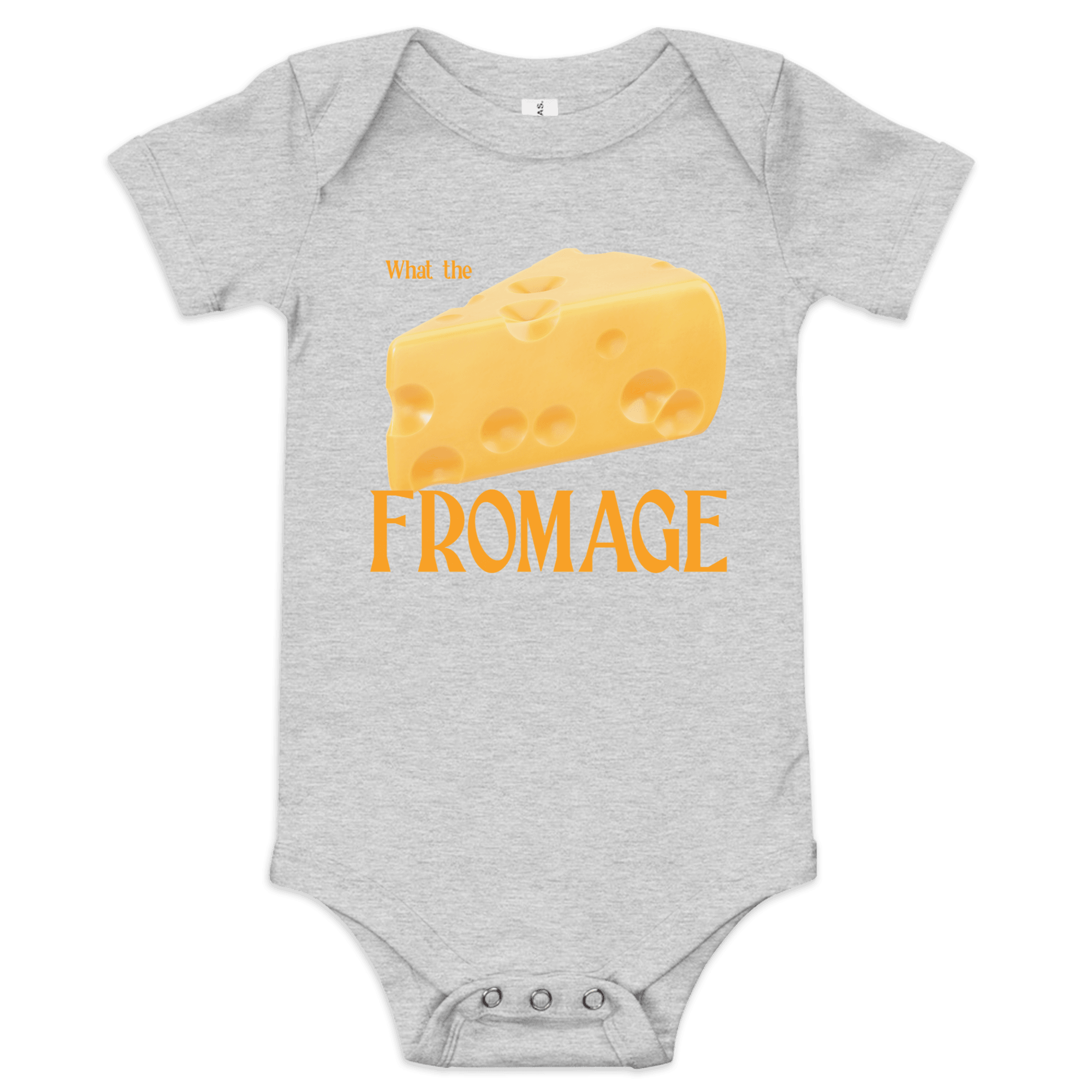 What the Fromage Baby Onesie - Polychrome Goods 🍊