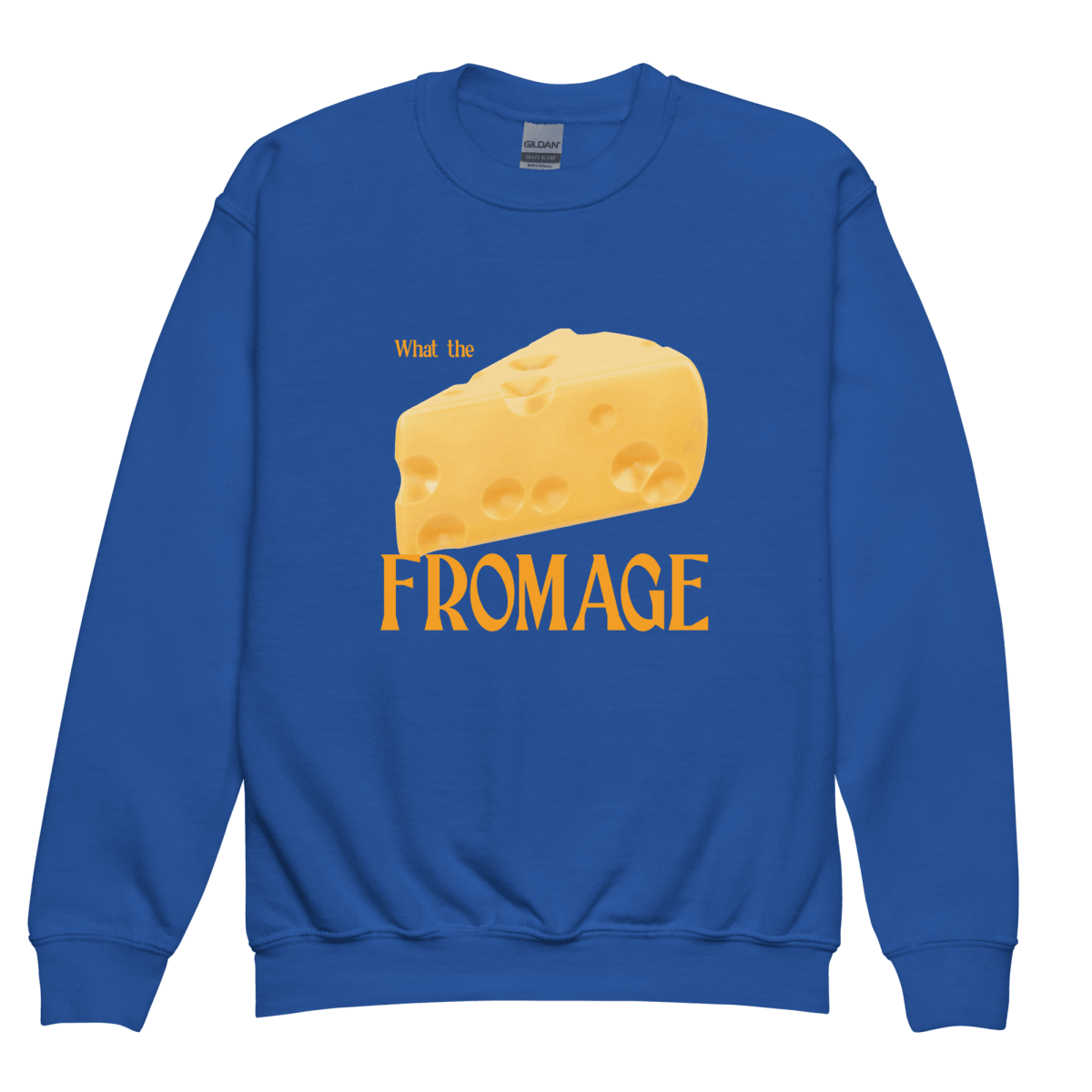 What The Fromage Youth Kids Sweatshirt - Polychrome Goods 🍊