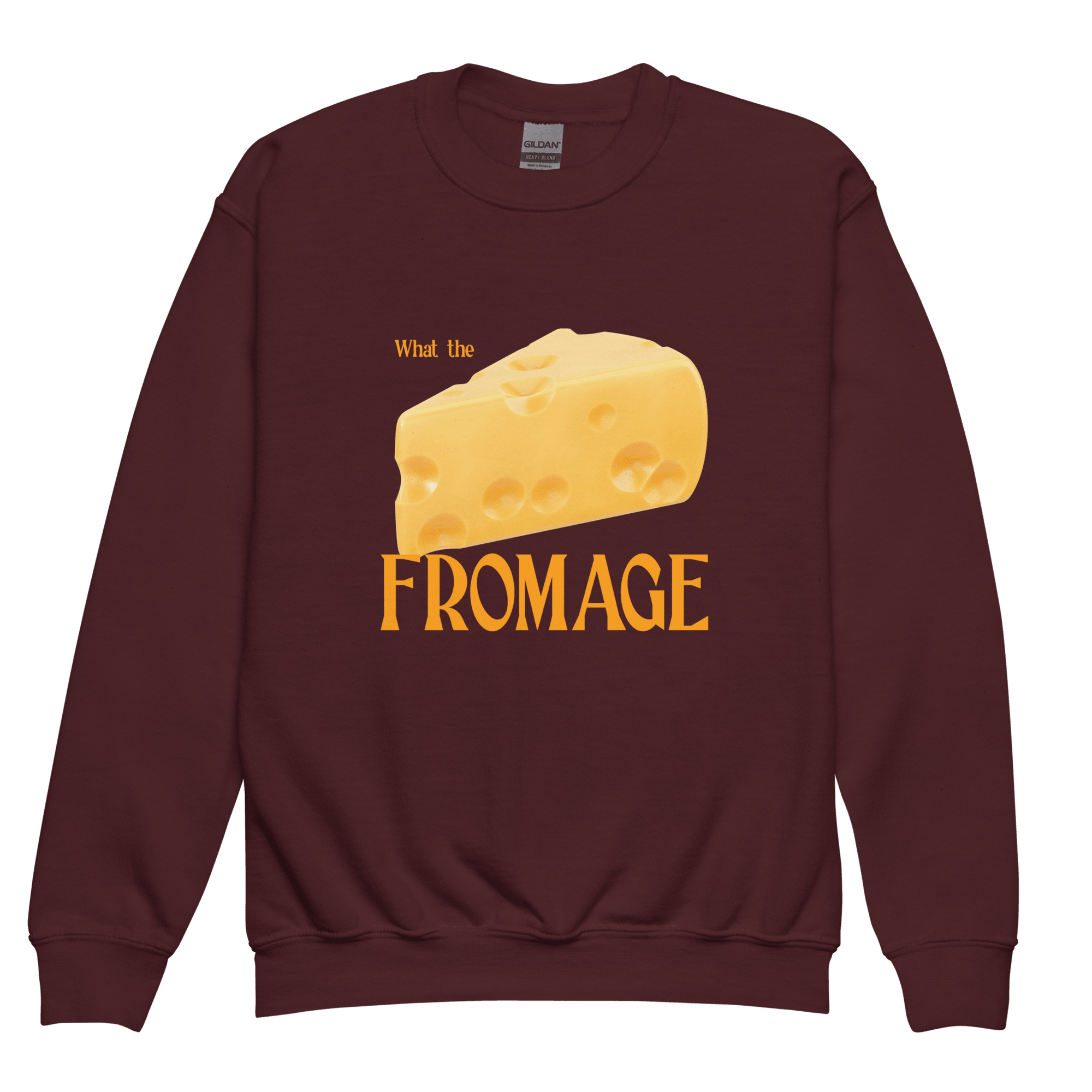 What The Fromage Youth Kids Sweatshirt - Polychrome Goods 🍊