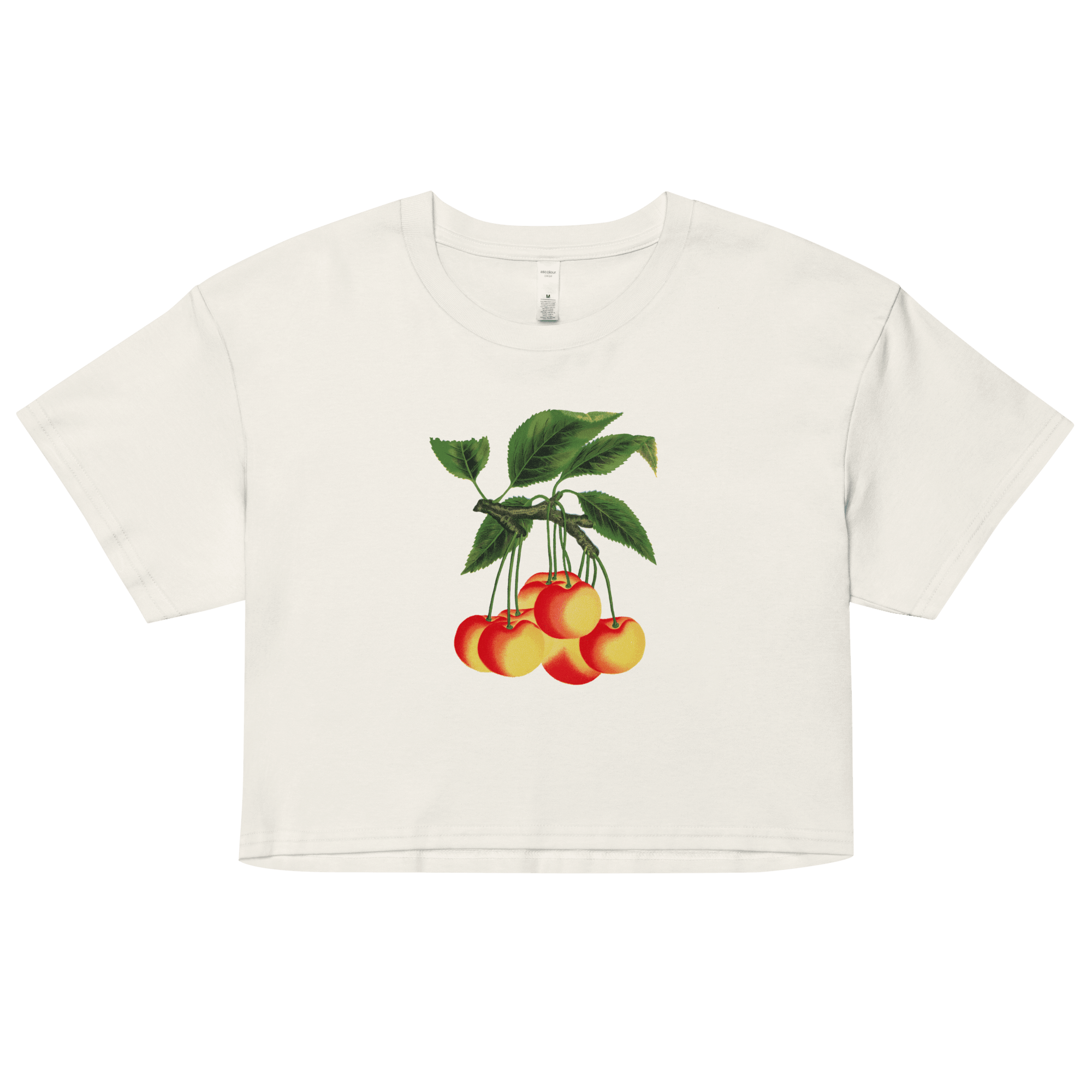 White Cherries Crop Top - Polychrome Goods 🍊