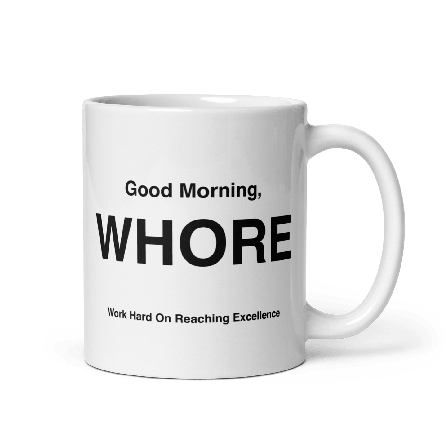WHORE Mug (Work Hard on Achieving Excellence) - Polychrome Goods