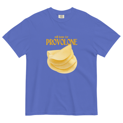 Will Bone For PROVOLONE Cheese T-Shirt - Polychrome Goods 🍊