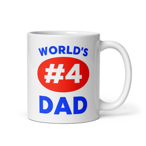 World's #4 Dad Mug