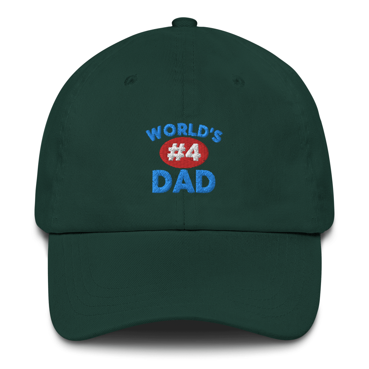 World's #4 Dad Hat - Polychrome Goods 🍊