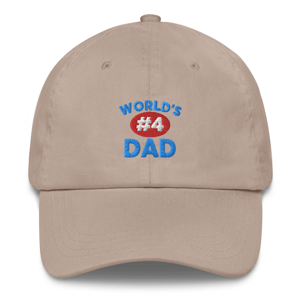 World's #4 Dad Hat - Polychrome Goods 🍊