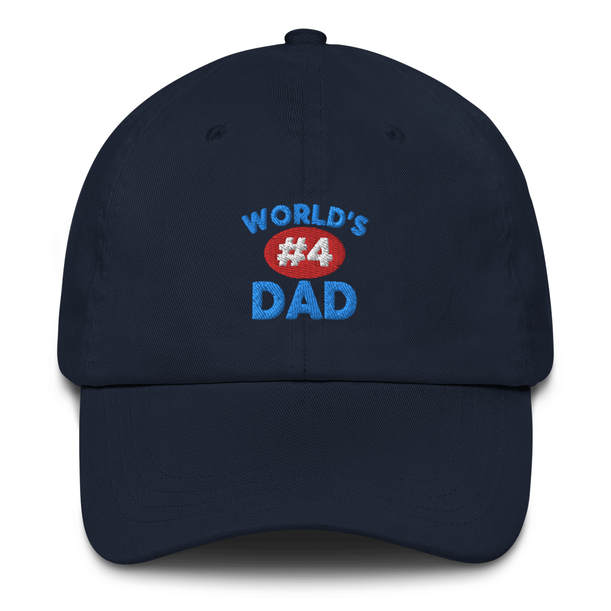 World's #4 Dad Hat - Polychrome Goods 🍊