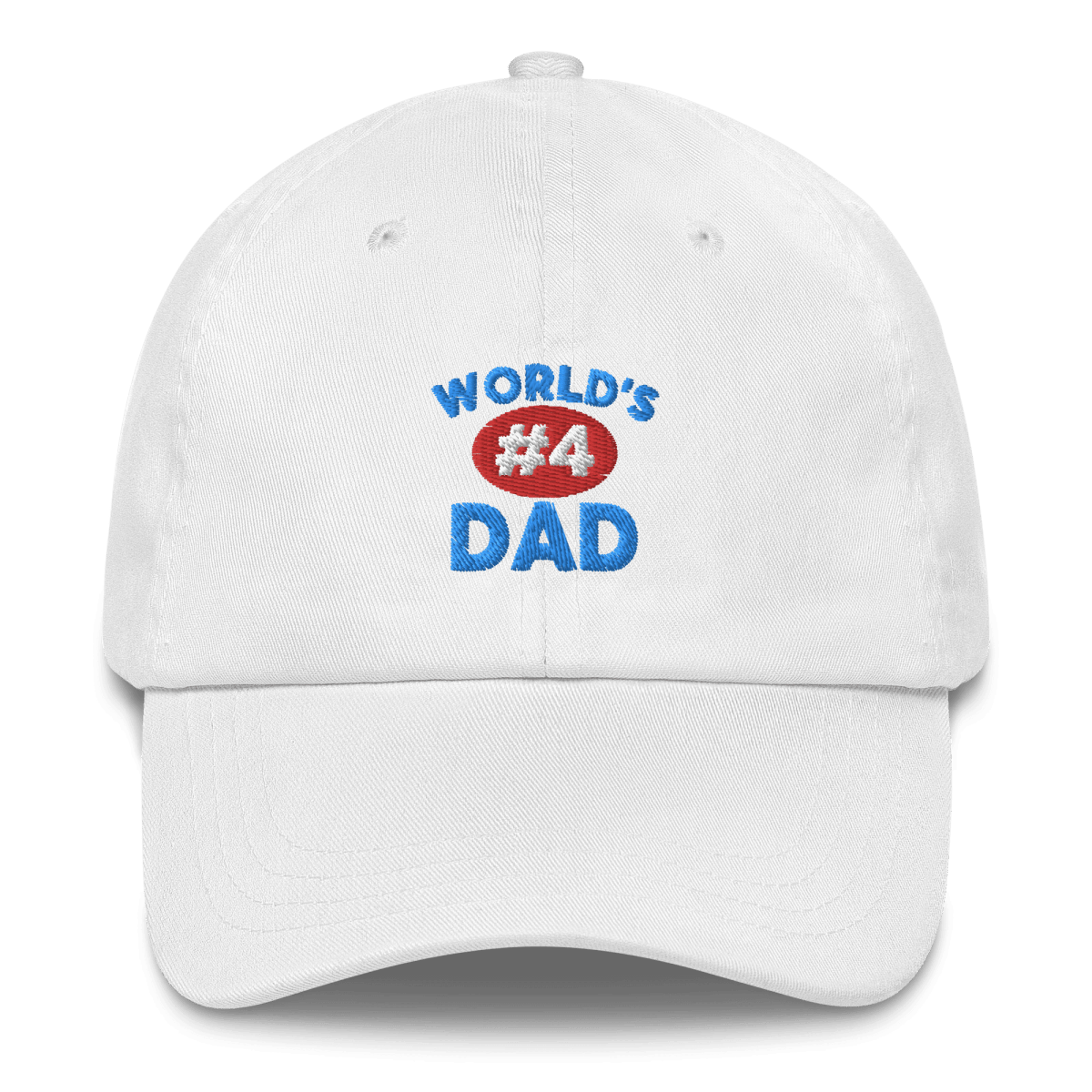 World's #4 Dad Hat - Polychrome Goods 🍊