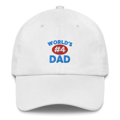 World's #4 Dad Hat - Polychrome Goods 🍊