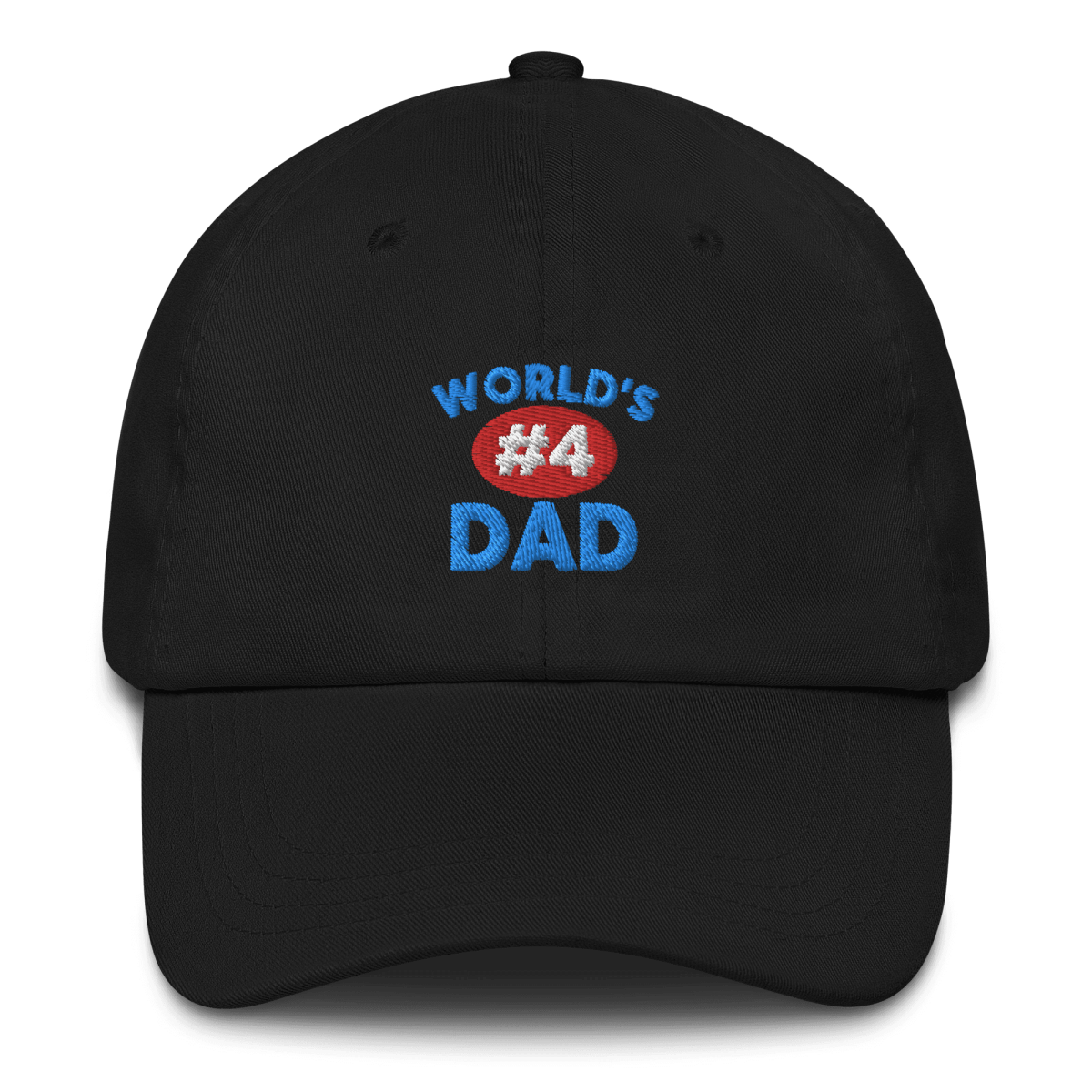 World's #4 Dad Hat - Polychrome Goods 🍊