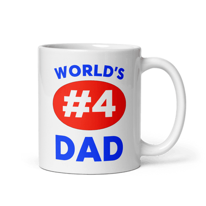 World's #4 Dad Mug - Polychrome Goods 🍊