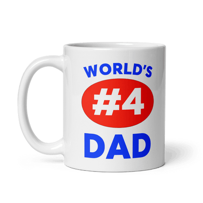 World's #4 Dad Mug - Polychrome Goods 🍊