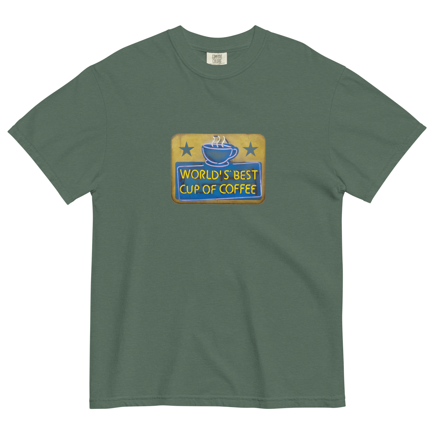 World's Best Cup of Coffee (according to Buddy the Elf) Shirt Blue Spruce / 2XL