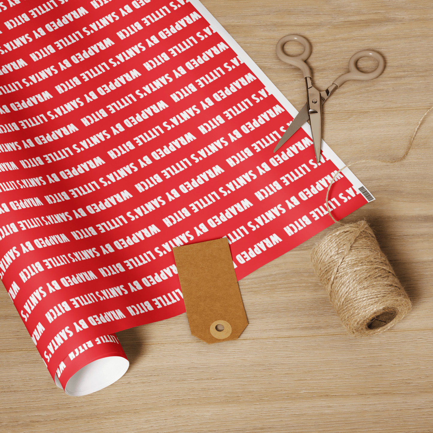 Wrapped by Santa's Little Bitch Wrapping Paper - Polychrome Goods
