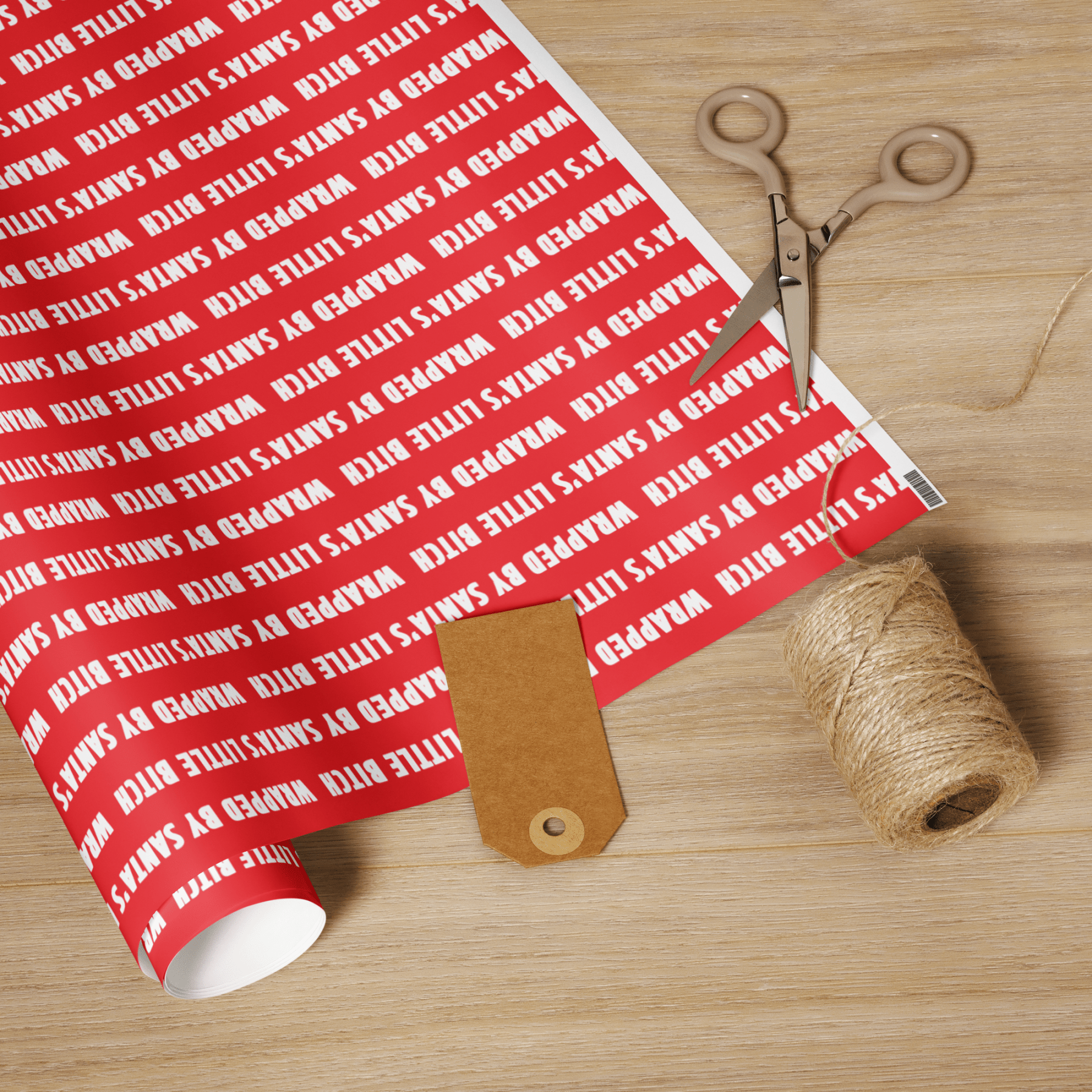 Wrapped by Santa's Little Bitch Wrapping Paper - Polychrome Goods