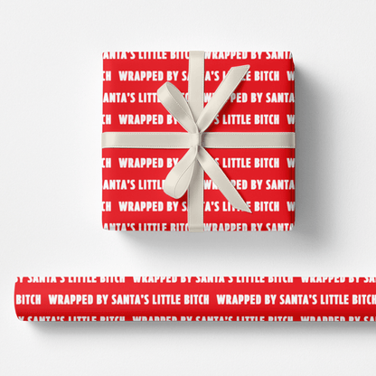Wrapped by Santa's Little Bitch Wrapping Paper - Polychrome Goods