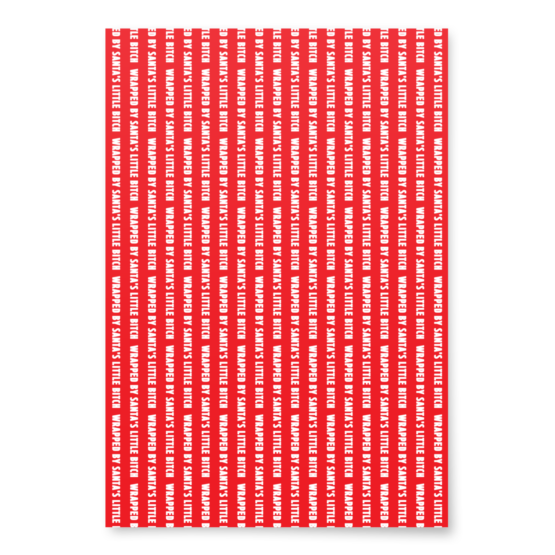 Wrapped by Santa's Little Bitch Wrapping Paper - Polychrome Goods