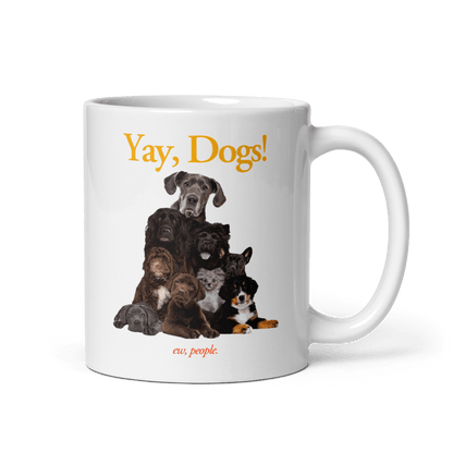 Yay, Dogs! (ew, people) Mug - Polychrome Goods 🍊