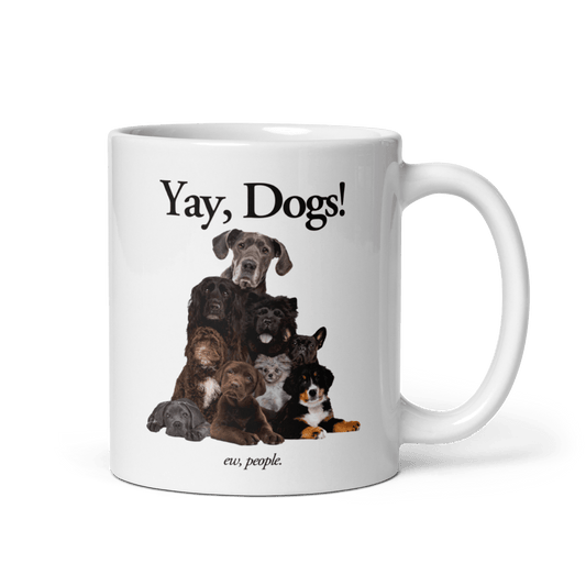 Yay, Dogs! (ew, people) Mug - Polychrome Goods 🍊