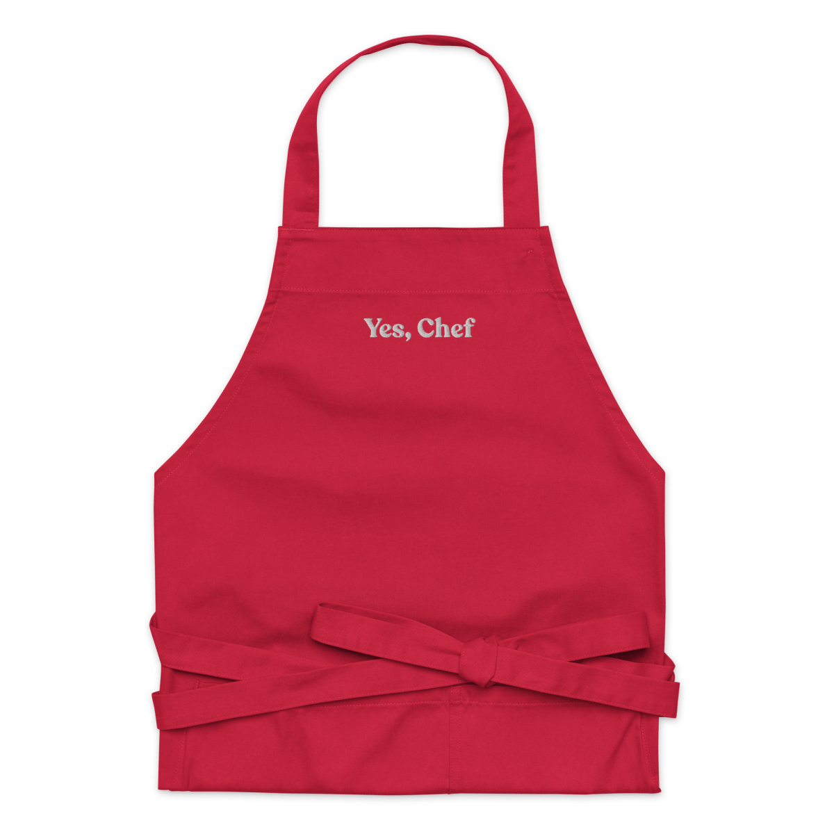 Yes, Chef Embroidered Organic Cotton Apron - Polychrome Goods 🍊