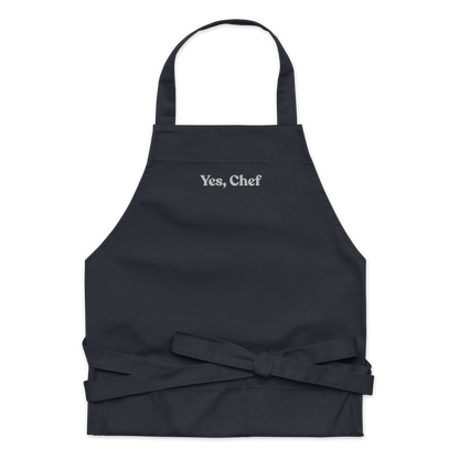 Yes, Chef Embroidered Organic Cotton Apron - Polychrome Goods 🍊