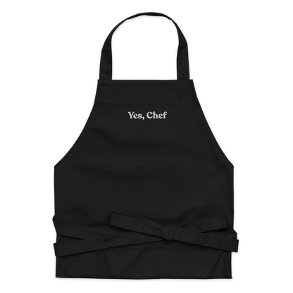 Yes, Chef Embroidered Organic Cotton Apron - Polychrome Goods 🍊