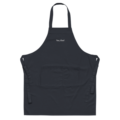 Yes, Chef Embroidered Organic Cotton Apron