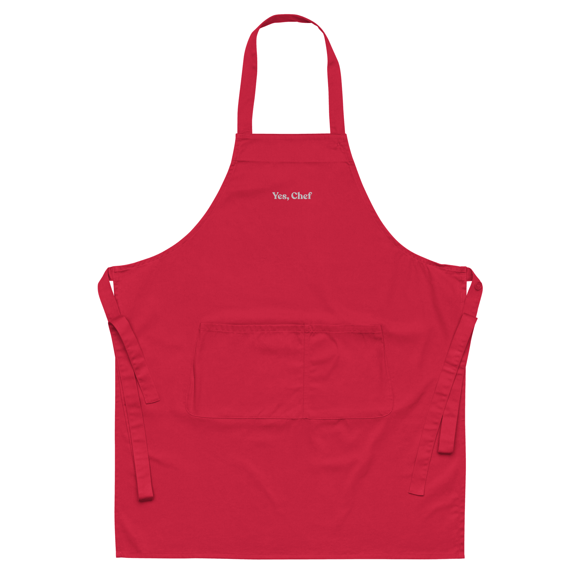 Yes, Chef Embroidered Organic Cotton Apron - Polychrome Goods 🍊