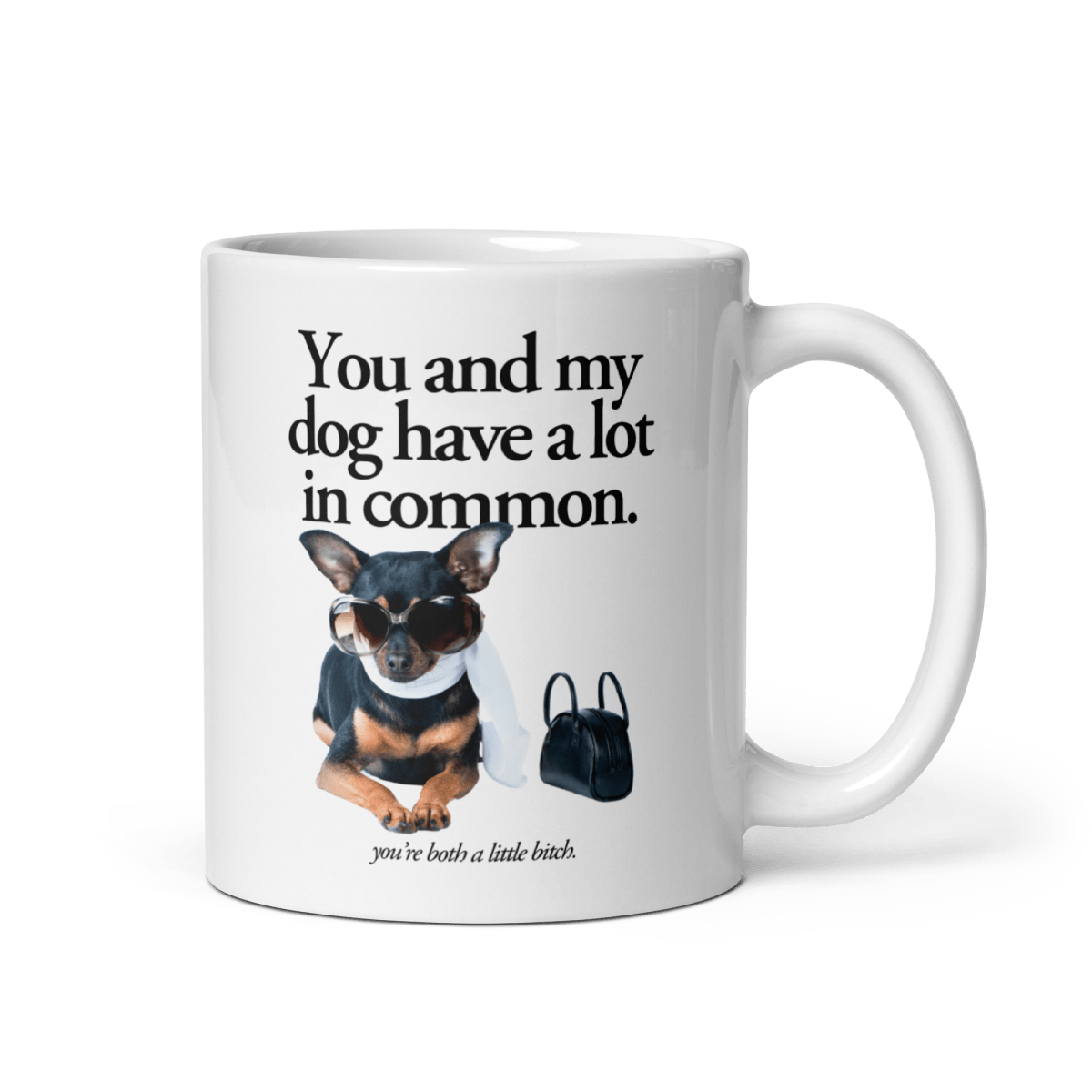 You and my dog have a lot in common (you're a little bitch) Mug - Polychrome Goods 🍊