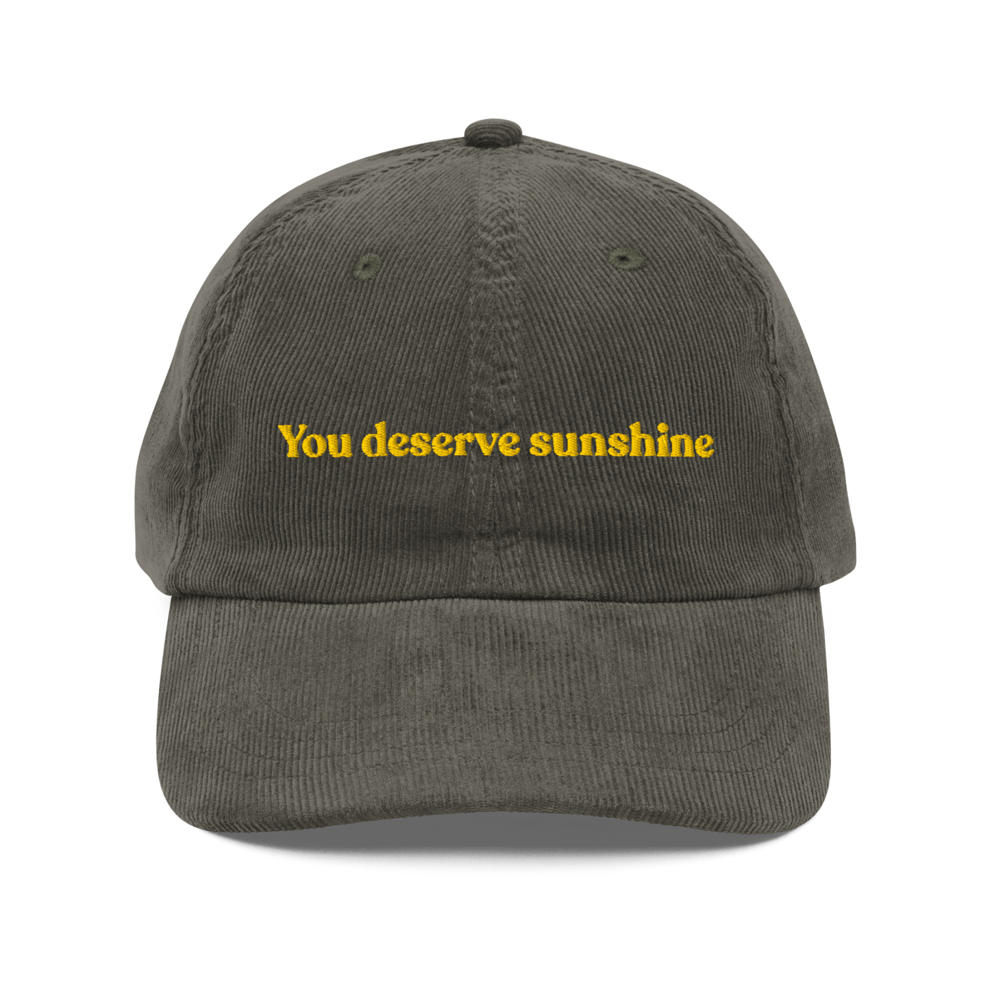 You Deserve Sunshine Embroidered Hat - Polychrome Goods