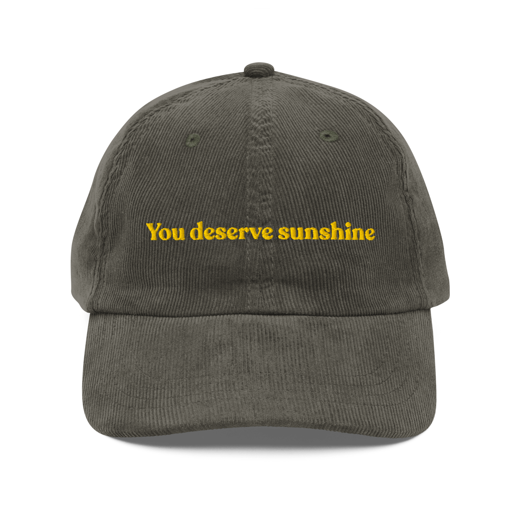 You Deserve Sunshine Embroidered Hat - Polychrome Goods