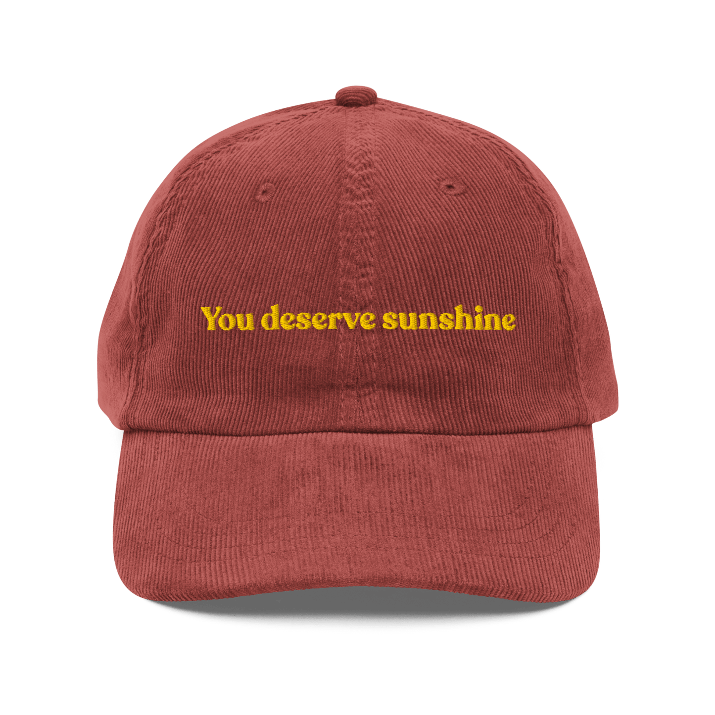 You Deserve Sunshine Embroidered Hat - Polychrome Goods