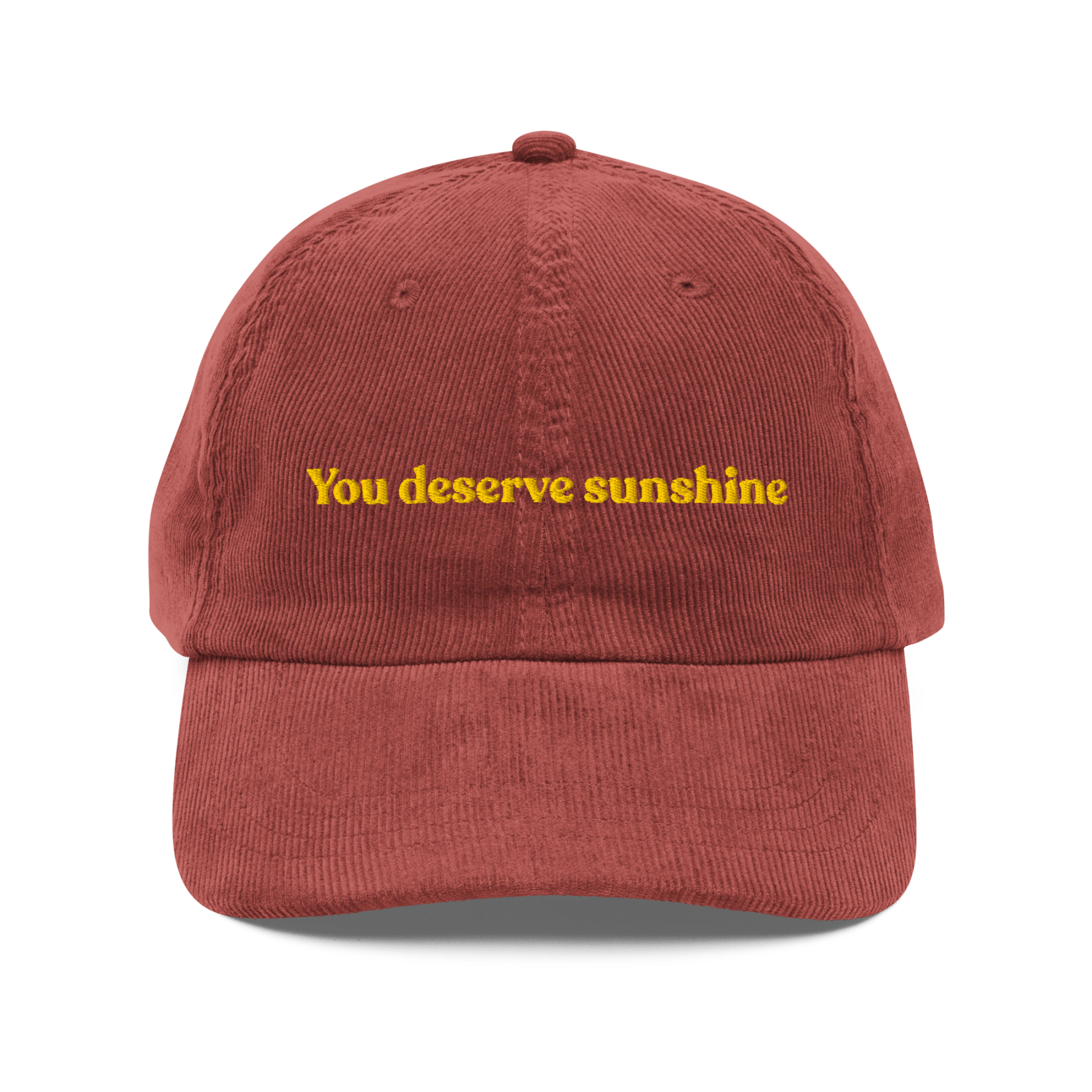 You Deserve Sunshine Embroidered Hat - Polychrome Goods