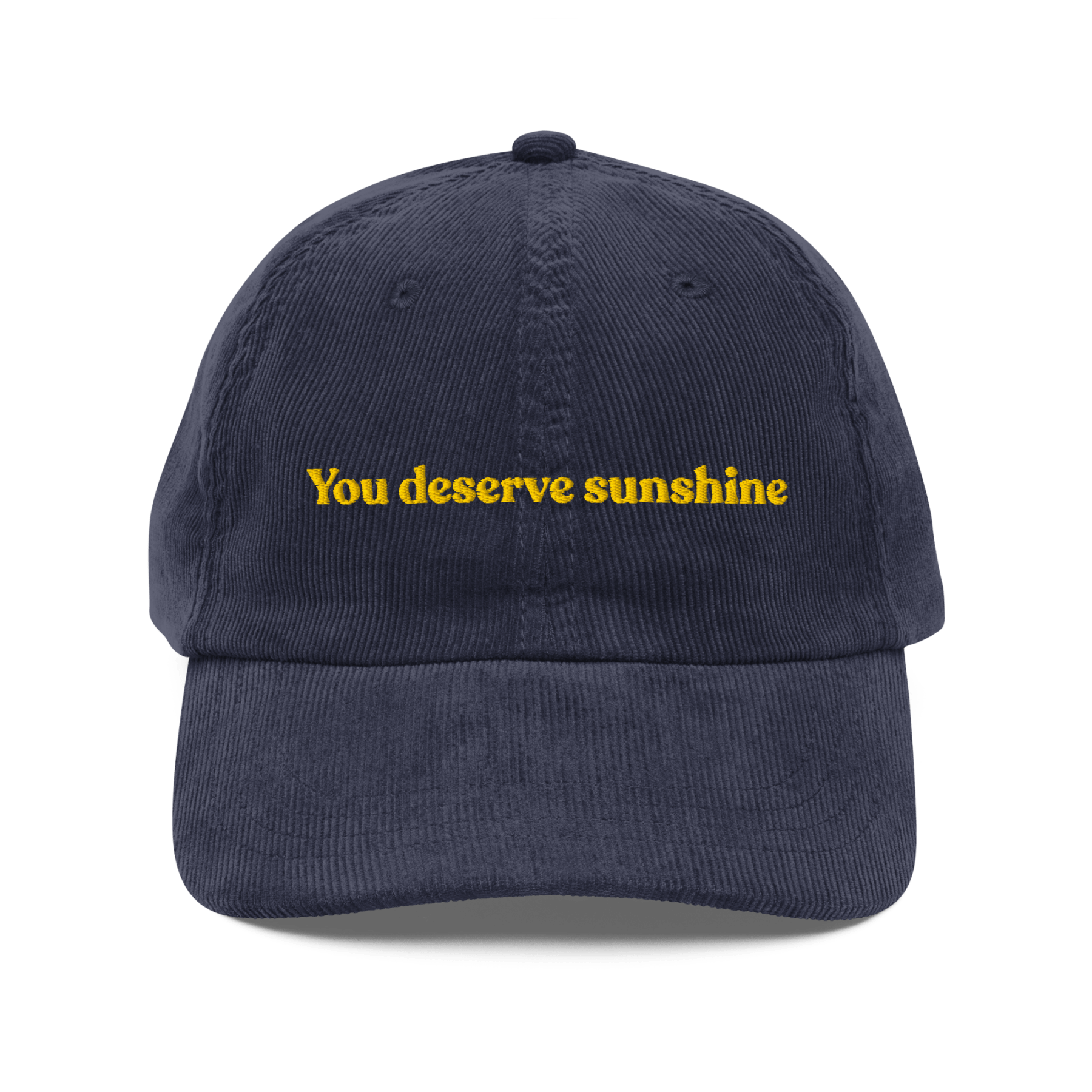 You Deserve Sunshine Embroidered Hat - Polychrome Goods