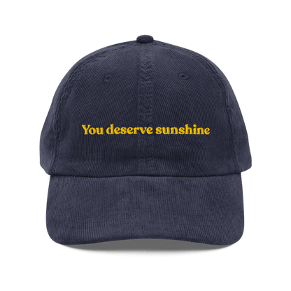 You Deserve Sunshine Embroidered Hat - Polychrome Goods