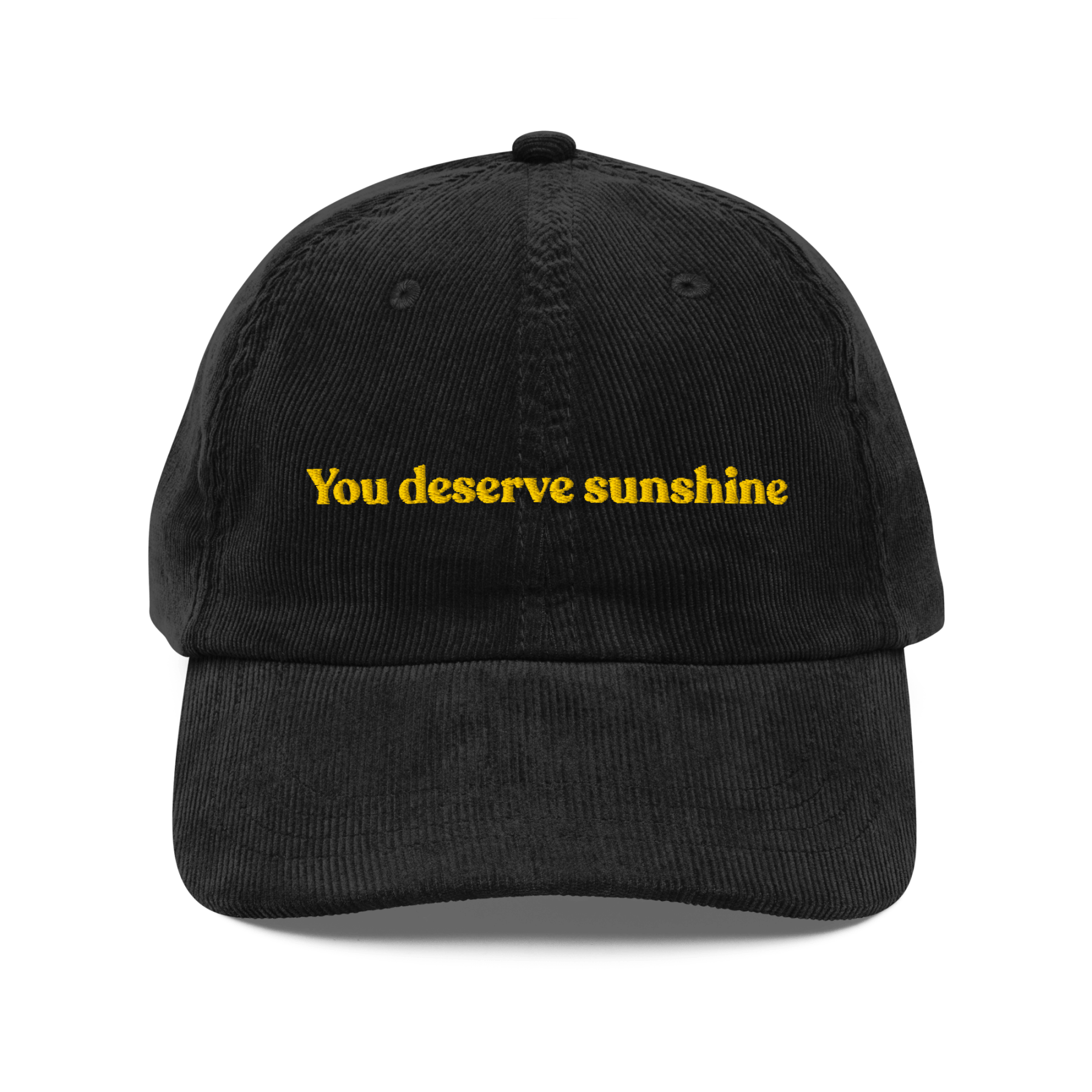 You Deserve Sunshine Embroidered Hat - Polychrome Goods
