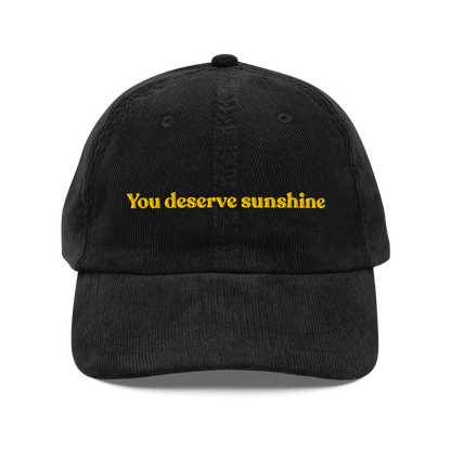 You Deserve Sunshine Embroidered Hat - Polychrome Goods