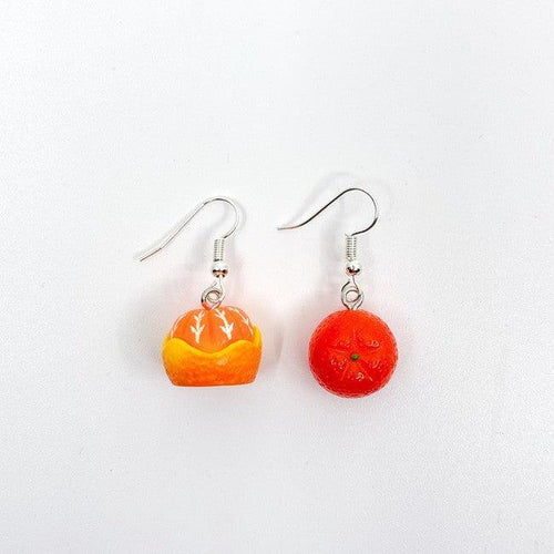 Zesty Orange Fruit Earrings