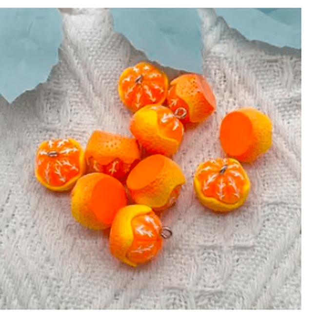 Zesty Orange Fruit Earrings - Polychrome Goods 🍊