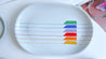1980s Harmony Block "Sextet" Geometric Rainbow Postmodern Dinnerware by Vista Alegre - Set of 20 - Polychrome Goods 🍊